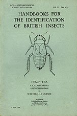 LE QUESNE, W.J. (1969): Hemiptera Cicadomorpha Deltocephalinae. Handbooks for the Identification of British Insects, 2(b)